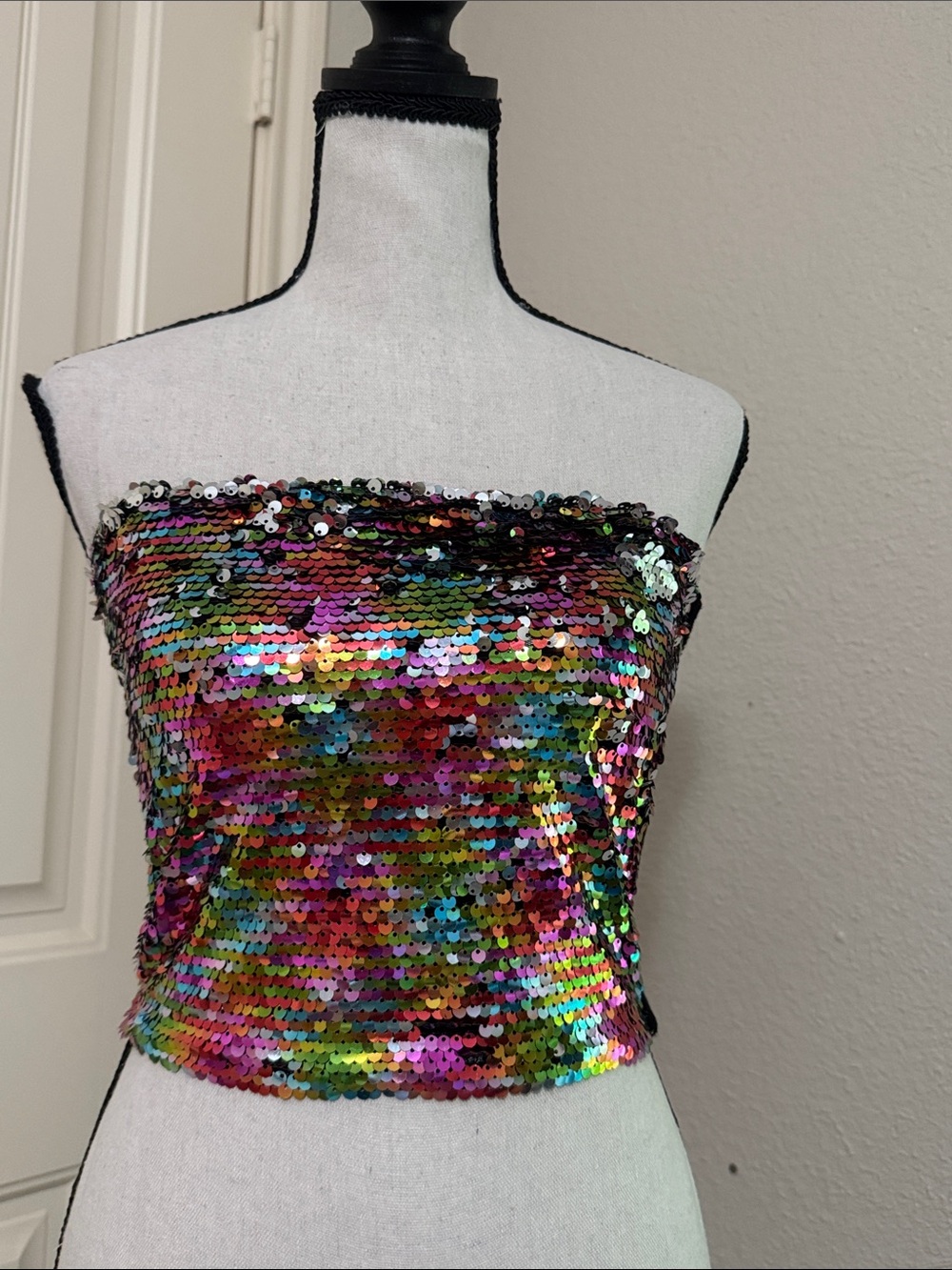 wild fable Multicolor Sequin Tube Top